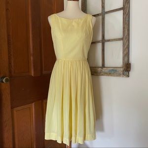 Vintage Butter Yellow Dress